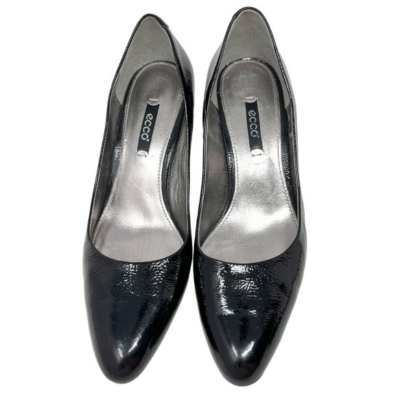 Ecco Shape Stiletto Black Pump Women's Size 39 8/8.5 - Picture 2 of 7